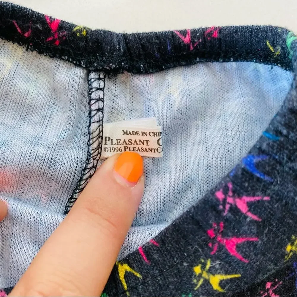 AMERICAN GIRL DOLL TODAY Black Rainbow PJs Set 1 Pajama Pants Shirt Sleepover